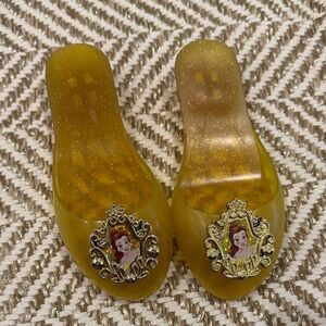 Yellow Glitter Disney Belle Slide Dress up shoes